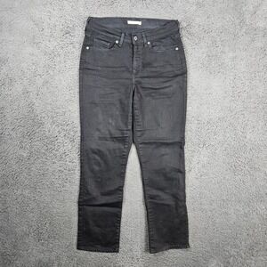 Levi Strauss Classic Straight Black Denim‎ Jeans Women Size 8
